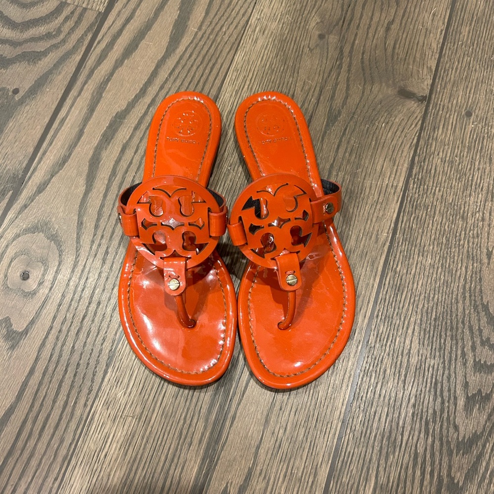 Tory Burch Miller patent sandals